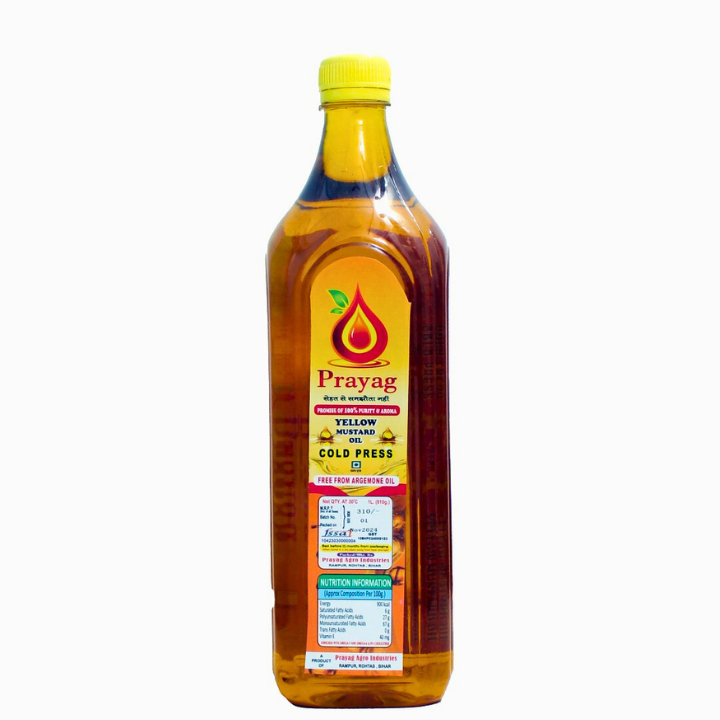 1 Ltr. Cold press Yellow Mustard Oil